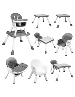 BoPeep High Chair 8-in-1 And Trays Table in Grey