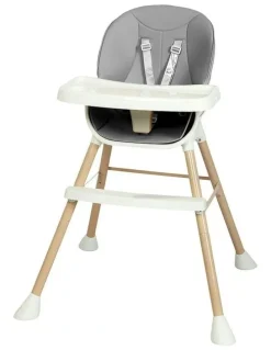 BoPeep High Chair 6-In-1 Removable Seat and Trays in Grey