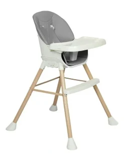 BoPeep High Chair 6-In-1 Removable Seat and Trays in Grey
