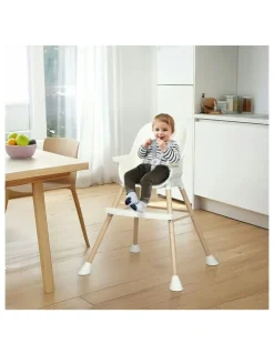 BoPeep High Chair 6-In-1 Removable Seat and Trays in Grey