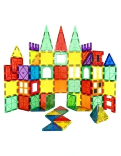 BoPeep Kids Magnetic Tiles Blocks Building Educational Toys 120 Pieces