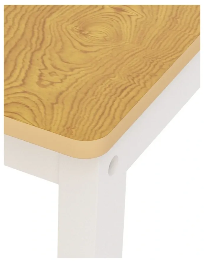 BoPeep Kids Table and Chairs Set 3 Pieces in White