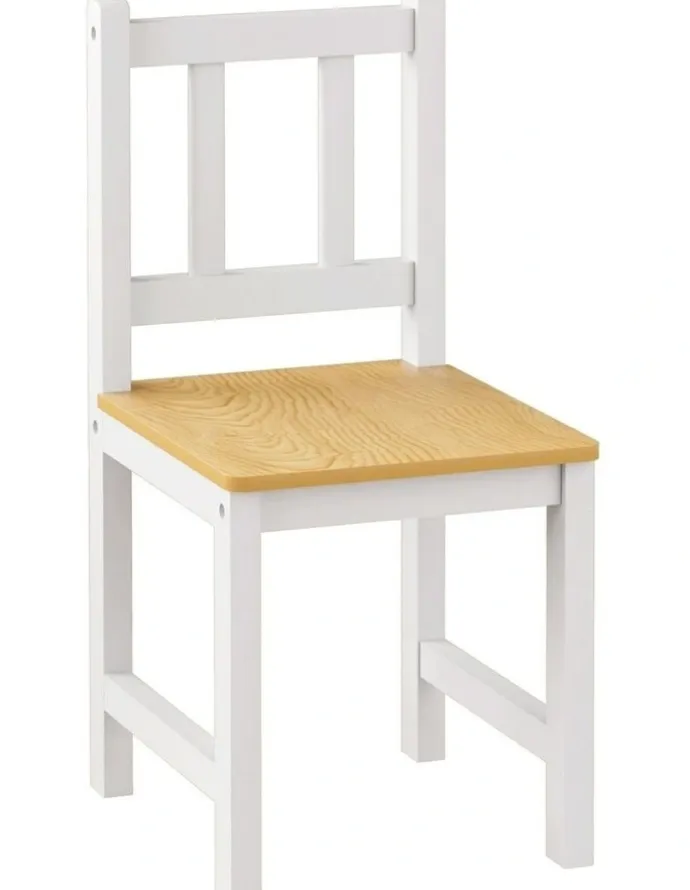 BoPeep Kids Table and Chairs Set 3 Pieces in White
