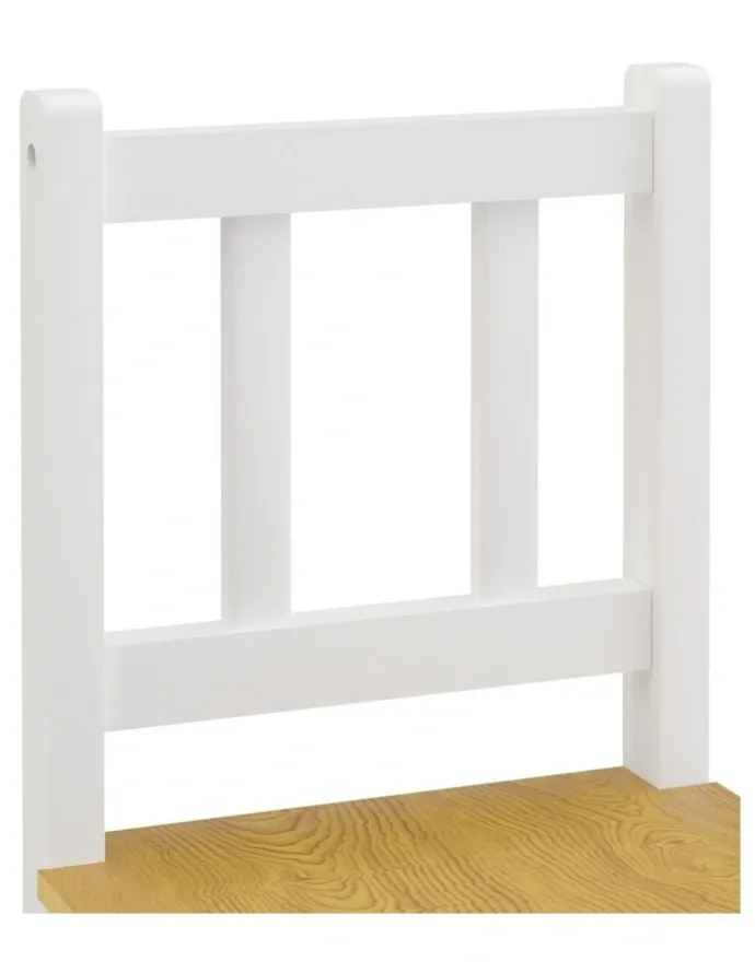 BoPeep Kids Table and Chairs Set 3 Pieces in White