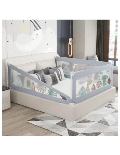 BoPeep Single Adjustable Folding Safety Bed Rail in Grey