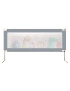 BoPeep Single Adjustable Folding Safety Bed Rail in Grey