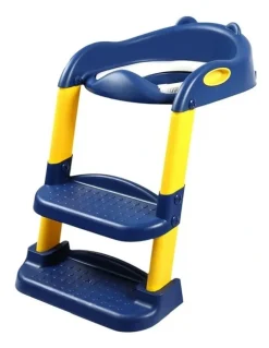 BoPeep Toilet Seat with Ladder in Blue