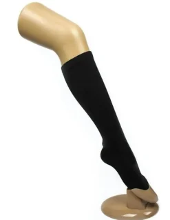 Boutique Retailer Cotton Plain Knee High School Socks 1 Pair in Black