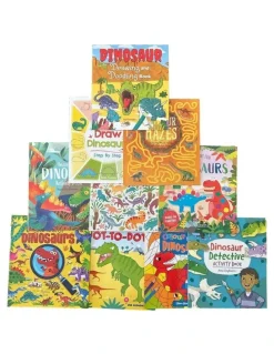 Boxed Editions Roarsome Dinosaur Activity Book Pack Of 10