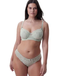 Bras N Things Bethany Full Cup Underwire Bra in Light Green