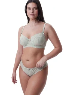 Bras N Things Bethany Full Cup Underwire Bra in Light Green