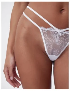 Bras N Things Bras N Things Enchanted Eternal Hour High Leg String in Ivory