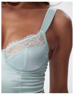 Bras N Things Bras N Things Simone Bodysuit in Light Green