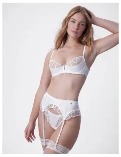 Bras N Things Bras N Things Vamp Hopeless Romantic Suspender in Ivory