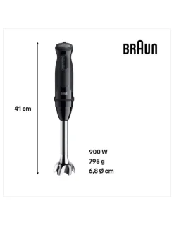 Braun Multi Quick 3 Hand Blender MQ30202MBK in Black