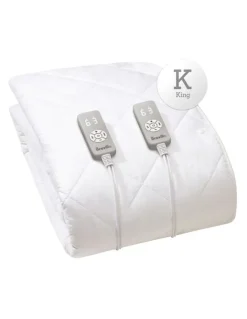 Breville LEB559WHT2IAN1 The Sleep Sound Quilted Fitted Electric Blanket in White
