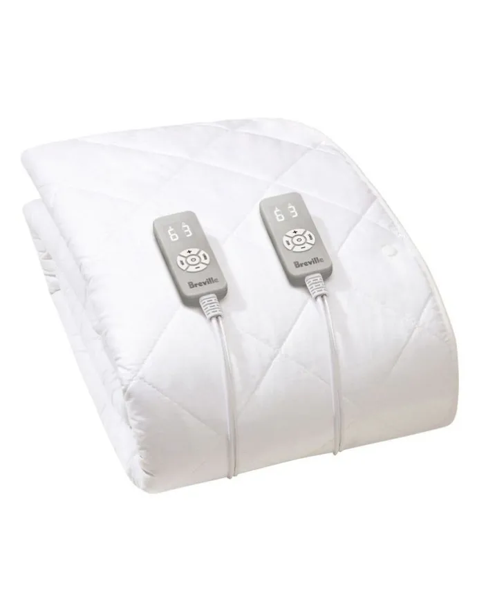 Breville LEB559WHT2IAN1 The Sleep Sound Quilted Fitted Electric Blanket in White