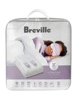 Breville LEB459WHT2IAN1 The Sleep Sound Fitted Electric Blanket in White