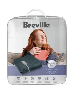 Breville LHT339CHR2IAN1 The Ultra Luxe Heated Throw in Grey