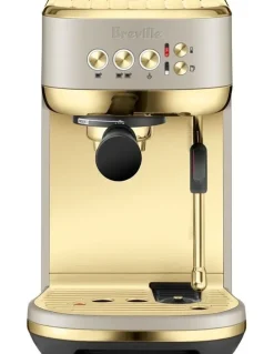 Breville The Bambino Plus Coffee Machine BES500ANB4IAN1 in Almond Nougat Brass