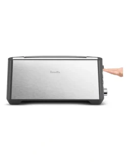Breville The Bit More Plus 4 Slice Toaster Brushed Stainless Steel BTA440BSS
