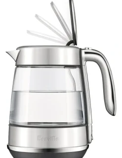 Breville The Crystal Luxe Glass Kettle in Brushed Stainless Steel BKE765BSS4JAN1