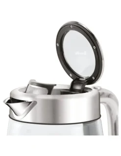 Breville The Crystal Luxe Glass Kettle in Brushed Stainless Steel BKE765BSS4JAN1