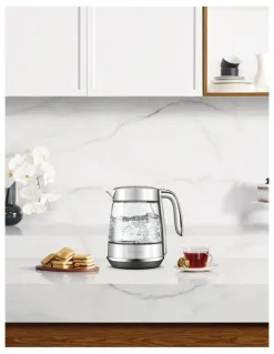 Breville The Crystal Luxe Glass Kettle in Brushed Stainless Steel BKE765BSS4JAN1