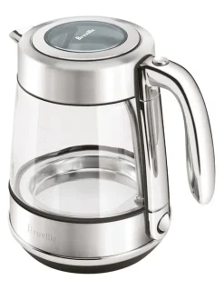 Breville The Crystal Luxe Glass Kettle in Brushed Stainless Steel BKE765BSS4JAN1