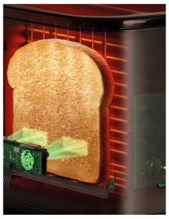Breville The Eye Q 870 Auto Toaster BTA870PMR4IAN1 in Pomodoro Rosso