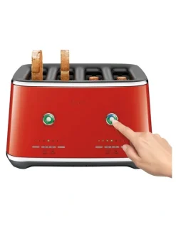 Breville The Eye Q 870 Auto Toaster BTA870PMR4IAN1 in Pomodoro Rosso