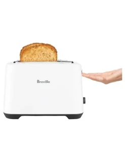 Breville The Lift & Look Plus 2 Slice Toaster White BTA360WHT