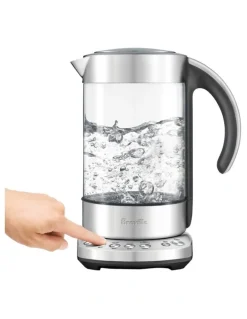 Breville The Smart Kettle BKE840CLR in Clear Glass/Stainless Steel