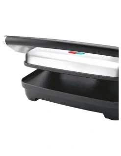 Breville The Toast and Melt 2 Slice Sandwich Press in Stainless Steel BSG220