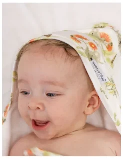 Bubba Blue Aussie Animals Hooded Towel in Oatmeal
