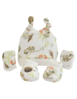 Bubba Blue Aussie Animals Layette Set 3 Piece in Multi