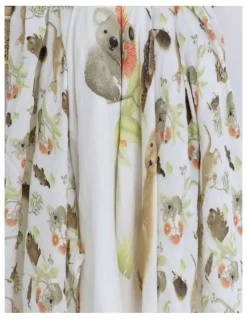 Bubba Blue Aussie Animals Muslin Wraps 3 Pack in Oatmeal
