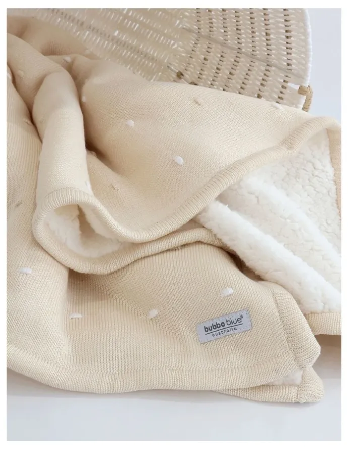 Bubba Blue Confetti Blanket in Sand