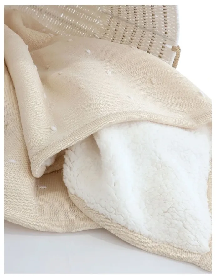 Bubba Blue Confetti Blanket in Sand