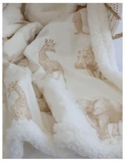 Bubba Blue Serengeti Cuddle Blanket in Nutmeg