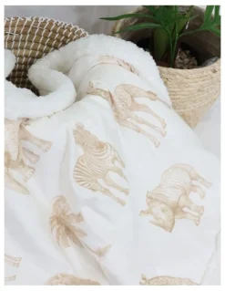 Bubba Blue Serengeti Cuddle Blanket in Nutmeg
