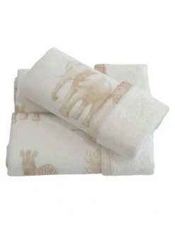 Bubba Blue Serengeti Face Washers 3 Pack in Cream