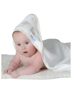Bubba Blue Serengeti Hooded Towel in Cream