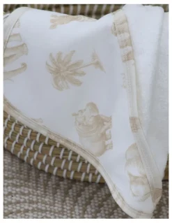 Bubba Blue Serengeti Hooded Towel in Cream