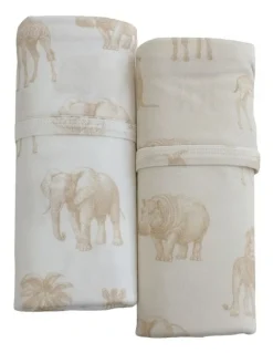 Bubba Blue Serengeti Jersey Wraps 2 Pack in Cream