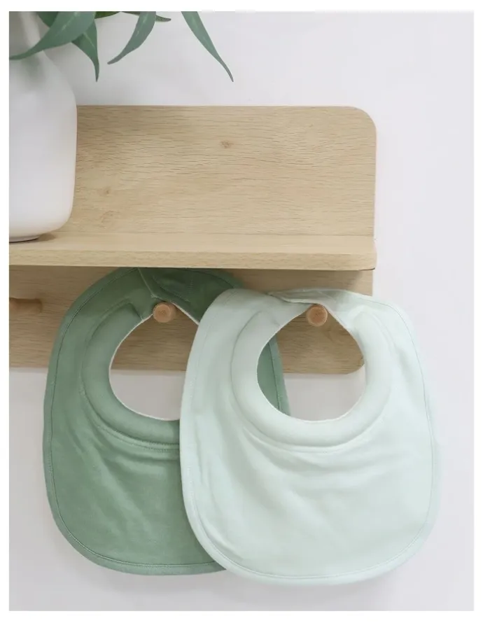 Bubba Blue Sundae Dribble Bibs 2 Pack in Greentea