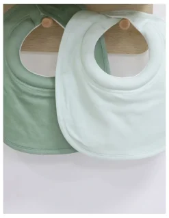 Bubba Blue Sundae Dribble Bibs 2 Pack in Greentea