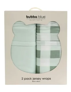 Bubba Blue Sundae Jersey Swaddle Wraps 2 Pack in Cupcake