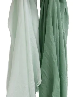 Bubba Blue Sundae Muslin Wraps Pack of 2 in Greentea
