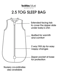 Bubba Blue Sundae 2.5 TOG Sleeping Bag (3-12M) in Berry